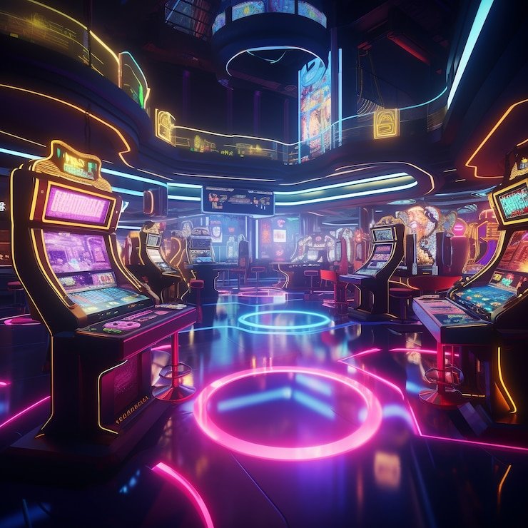 Antarmuka permainan arcade di platform slot jitu dengan grafis HD dan kontrol responsif